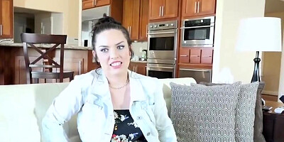 Naughty stepdaughter pleases her daddy so she can go out