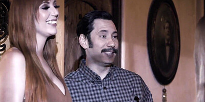 Gabbie Carter and her bestie are sharing dude's dick in 3some