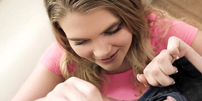 JAY'S POV - TEEN STEP SIS BROOKE KARTER LEARNS HOW TO SUCK DICK