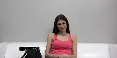 Shy girl Sandra gets fucked at the casting couch interview