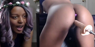 Cute Ebony has an Intense Anal Orgasm