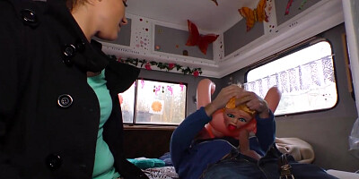 Grandpa Picks Up Hot Babe for Good Fuck in His Trailer
