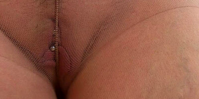 Mature woman Sapphire Louise is playing with saggy tits and wet cunt