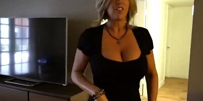 Astonishing blonde mom takes deep pounding in this homemade sex video