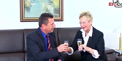 German old mature grandma big natural boobs fucks