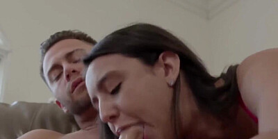 Family Hookups - Cute stepsister Eliza Ibarra deepthroats cock