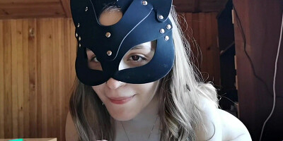 Step Sis Swallows Balls Cock and Uses Hairy Pussy