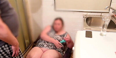 Cute Curvy Bbw Milf Step Mother Busted Smoking & Masturbating By Step Son Who Finger Fucks To Make Her Squirt
