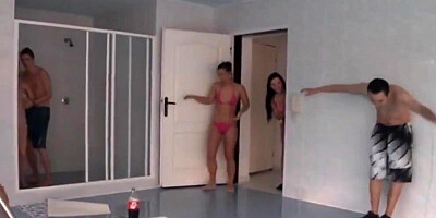 Slutty cougars are fucking with some horny lads in this orgy