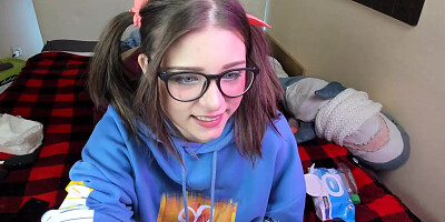 Deepthroat, feet and nipple orgasm