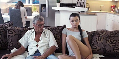 DADDY4K. Dad Fucks your Girlfriend while you're Playing