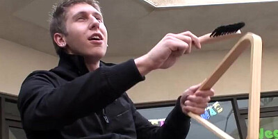 Bobbi Eden seduces son's friend and gets fucked on the couch