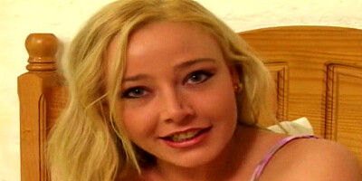 Sweet blonde gets her pink pussy and wet ass pounded