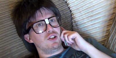 White nerd in glasses gets interracially seduced and fucked by a beautiful black babe