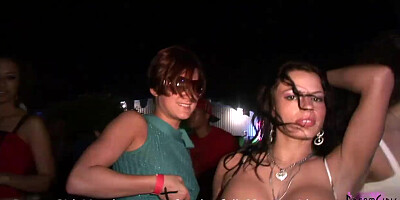 First Time Spring Breakers Show Tits Ass & Pussy Everywhere In Public