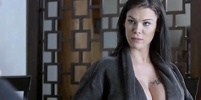 Stacked Brunette Mom Seduces Her Stepson To Fuck Her Pussy