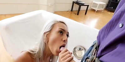 Halloween Tiny4K - Janice Griffith Plays the Naughty little Slut