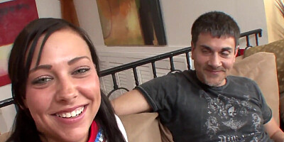 Naughty babe Raven is getting fucked by stepdad and craves for facial