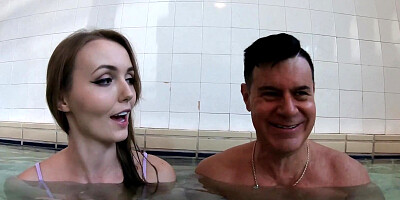 Sia Siberia is riding a horny stranger's hard dick on the couch