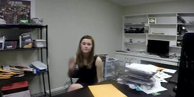 Alaina Dawson sucks a cock and gets fucked at the job interview