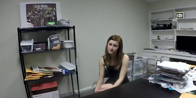 Alaina Dawson sucks a cock and gets fucked at the job interview