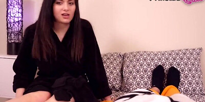 STEPSISTER CRASHES IN YOUR ROOM WHILE AUNTIE IS IN TOWN (taboo, pov sex)