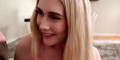 Mackenzie Moss and another bisexual blonde sharing guy in this 3some