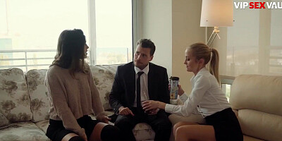 Julia Roca Consolation Threesome With Cuck Wife Sicilia & Cheating Husband - VIP SEX VAULT