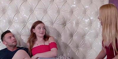 Family Hookups - 3way with Stepmom and stepdaughter