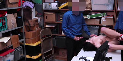 Megan Sage is strip-searched and banged by a kinky security officer
