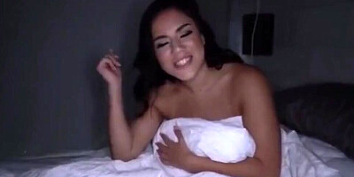 Marvelous brunette babe Monica Sage is brutally fucked in POV scene