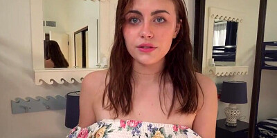 Pretty amateur girl blows her man and gets fucked in POV video