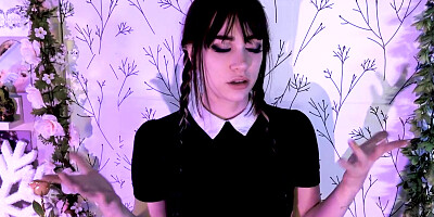WEDNESDAY GIVES YOU AN ANNOYED JOI - INDIGO WHITE