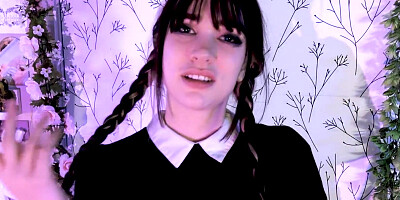 WEDNESDAY GIVES YOU AN ANNOYED JOI - INDIGO WHITE