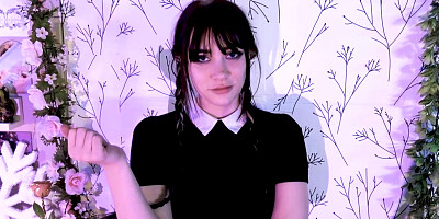 WEDNESDAY GIVES YOU AN ANNOYED JOI - INDIGO WHITE