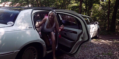 Naughty lesbians are making out and licking in the woods