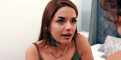 DEVILS FILM - Tattooed Babe Vanessa Vega Fulfills Her BFF's Husband's Naughty Anal Sex Fantasy