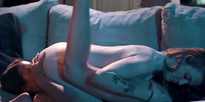 Two aroused girls are enjoying lesbian intercourse during the nighttime