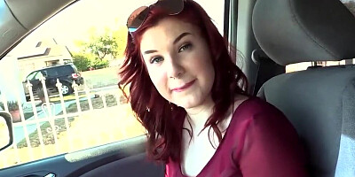 Cute redhead with pierced nose gets her wet cherry creampied