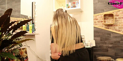 Behind the scenes footage of a porn studio