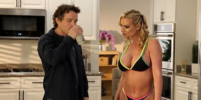 Horny MILF lures married repairman into affair