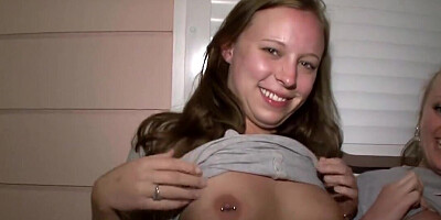 Daring the coeds to do all sorts of hot challenges