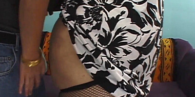 Big fat lady Veronica is being fucked in the ass deeply