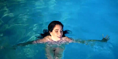 Evelyn Claire is in the role of one very naughty and sexual mermaid