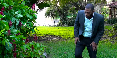 Black brat wearing tiny shorts is fucked in an interracial by a young white neighbor