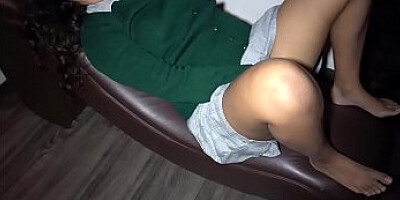 Horny schoolgirl gets a huge cumshot from her teacher