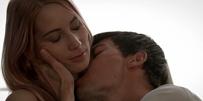 Blonde girl is going through an interview proves for the hot bartending job