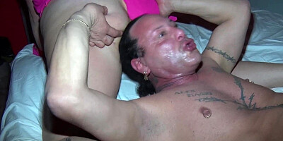 Orgy with two chubby wives who love anal and cum