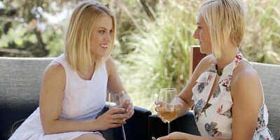 Ash Hollywood & Kate England are sharing Jason Brown's big black cock