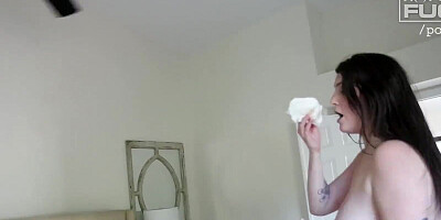 Naughty mom blows and fucks her stepson during casting couch